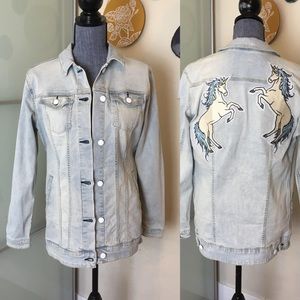 LuLaRoe Unicorn Jaxon Jean Jacket